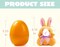 18Pcs Pre-Filled Easter Eggs with Plush Animal Toys Egg Filled Keychain for Kids